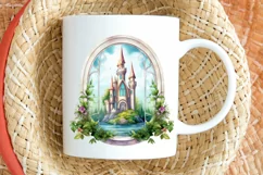 Fairy Castle Window Sublimation PNG Clipart Product Image 2