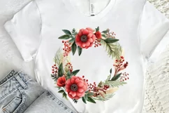 Christmas Holiday Wreath PNG Clipart Product Image 2