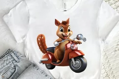 Squirrel Riding A Motorbike PNG Clipart Product Image 2