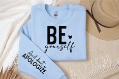 Be Yourself SVG, Sleeve SVG Design Product Image 3