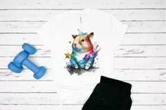 Watercolor cute animal superstar PNG Clipa Product Image 2