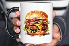 Big Hamburgers Sublimation PNG Clipart Product Image 2