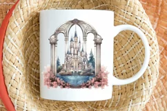 Fairy Castle Window Sublimation PNG Clipart Product Image 2
