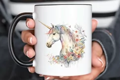 Watercolor Cute Unicorn PNG Clipart Product Image 3