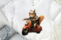 Squirrel Riding A Motorbike PNG Clipart Product Image 2