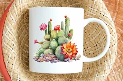 Cactus House Watercolor Sublimation PNG Clipart Product Image 2