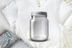 Watercolor Mason Jar PNG Clipart Product Image 2
