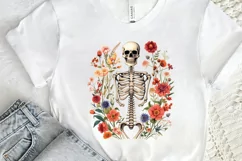 Floral Skeletons Sublimation PNG Clipart Product Image 2