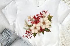 Christmas Flower Bouquet PNG Clipart Product Image 2