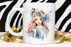 Winter Fairy Watercolor PNG Clipart Product Image 2