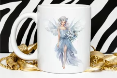 Winter Fairy Watercolor PNG Clipart Product Image 2
