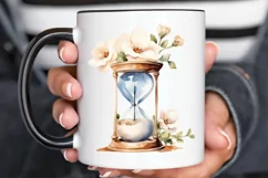 Hourglass Flower Watercolor PNG Clipart Product Image 3