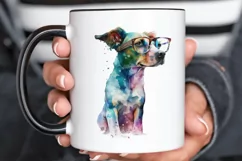 Watercolor Dog and Books PNG Clipart Product Image 3