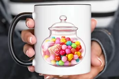 Fancy Clear Glass Candy Jar PNG Clipart Product Image 3