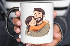 Dad and Daughter Father's Day PNG Clipart Product Image 2