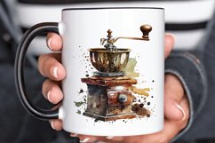 Watercolor Coffee Mill PNG Clipart Product Image 3