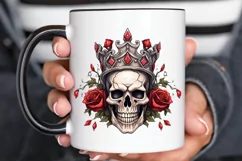 King Skull With Roses PNG Clipart Product Image 2