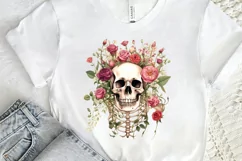 Floral Skeletons Sublimation PNG Clipart Product Image 2