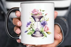 Hourglass Flower Watercolor PNG Clipart Product Image 3