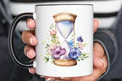 Hourglass Flower Watercolor PNG Clipart Product Image 3