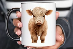 Baby Highland Cow Illustrations PNG Clipart Product Image 2