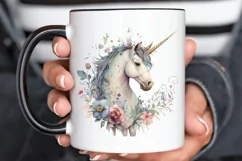 Watercolor Cute Unicorn PNG Clipart Product Image 3