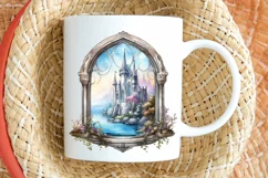 Fairy Castle Window Sublimation PNG Clipart Product Image 2