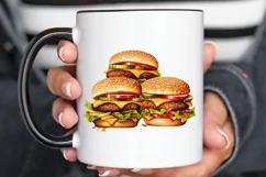 Big Hamburgers Sublimation PNG Clipart Product Image 2