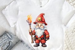 Funny Fireman Gnome Sublimation PNG Clipart Product Image 2