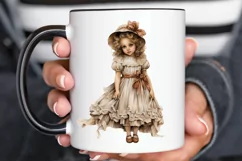Victorian Little Girl PNG Clipart Product Image 2