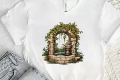 Stone Wells and Vines PNG Clipart Product Image 2