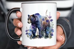 Watercolor Grizzly Bear PNG Clipart Product Image 3