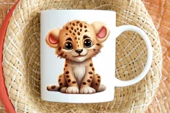 Cute Happy Baby Animal Sublimation PNG Clipart Product Image 2
