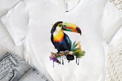 Watercolor Toucans PNG Clipart Product Image 2