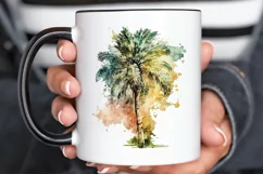 Watercolor Zipper image Palm Tree PNG Clipart Product Image 3