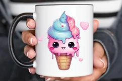 Artistic Drawing Kawaii Ice Cream PNG Clipart Product Image 3