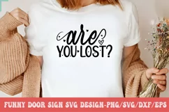 Funny Door Sign SVG Design | Door Sign SVG Design Product Image 2