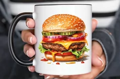 Big Hamburgers Sublimation PNG Clipart Product Image 2