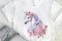 Fairy Unicorn Sublimation PNG Clipart Product Image 2