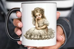 Victorian Little Girl PNG Clipart Product Image 2