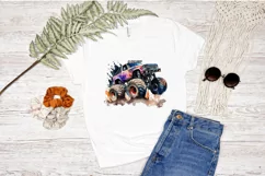 Watercolor Monster Truck PNG Clipart Product Image 2
