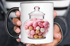 Fancy Clear Glass Candy Jar PNG Clipart Product Image 3