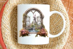 Fairy Castle Window Sublimation PNG Clipart Product Image 2