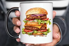 Big Hamburgers Sublimation PNG Clipart Product Image 2