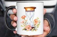Hourglass Flower Watercolor PNG Clipart Product Image 3