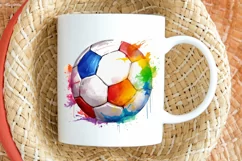 Watercolor Football PNG Clipart Product Image 2