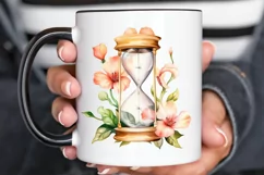 Hourglass Flower Watercolor PNG Clipart Product Image 3