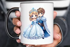 Cute Snow Princess and Prince PNG Clipart Product Image 2
