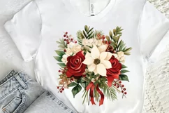 Christmas Flower Bouquet PNG Clipart Product Image 2