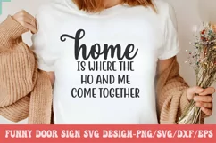 Funny Door Sign SVG Design | Door Sign SVG Design Product Image 1